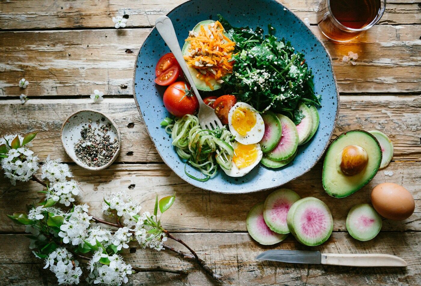 Fresh tomatoes and rustic bread on a table